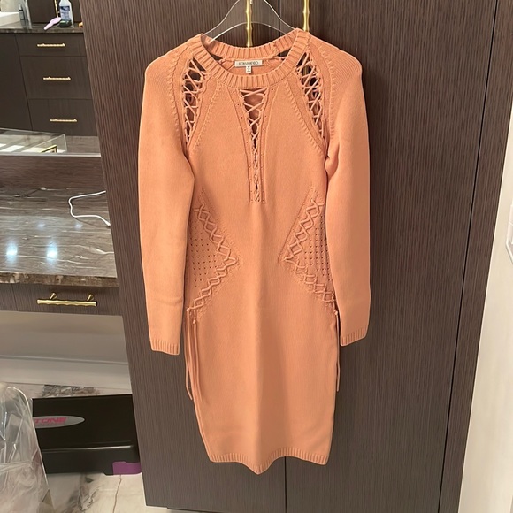 RoNNY KOBO Nude Brighton Lacing Coctail Dress - Picture 5 of 16